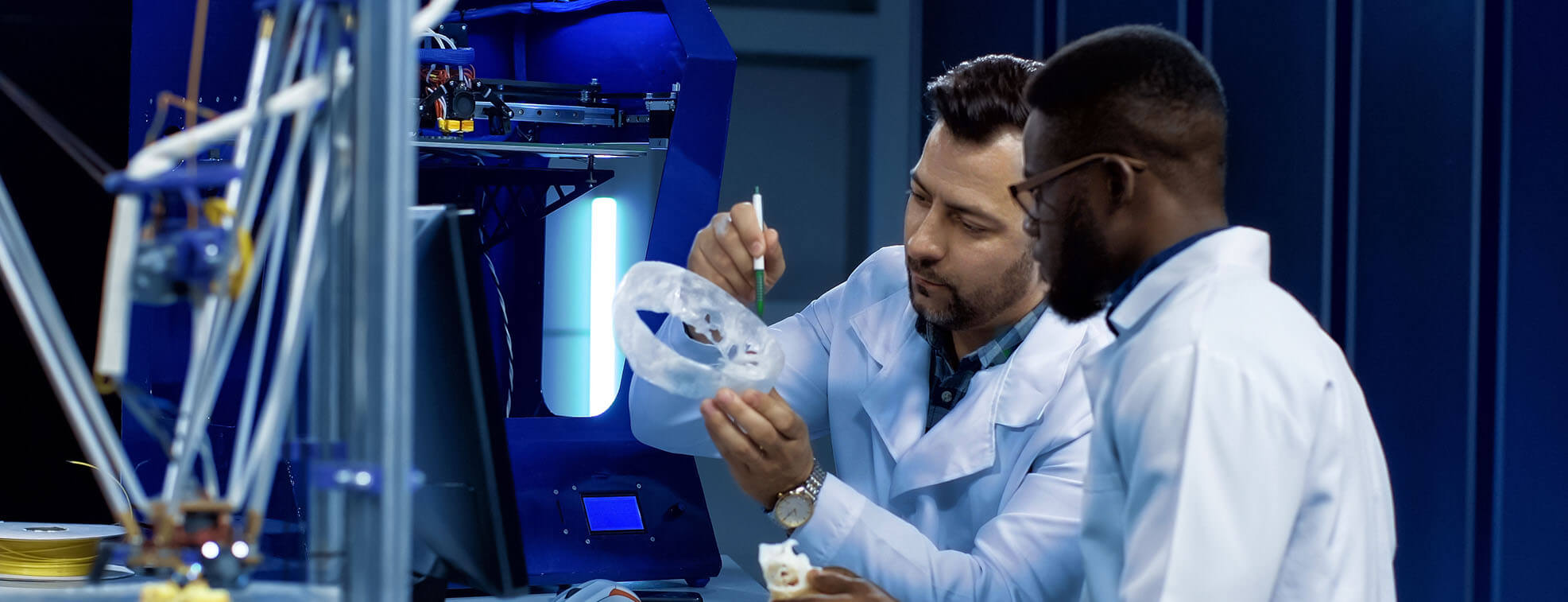 scientists using 3D printing to repair a part