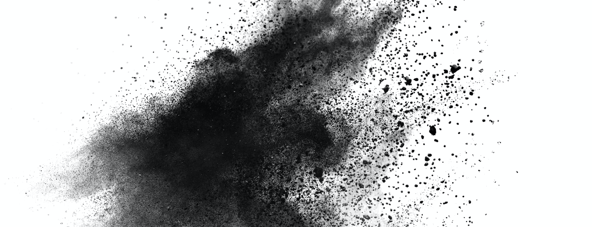 A splash of black color